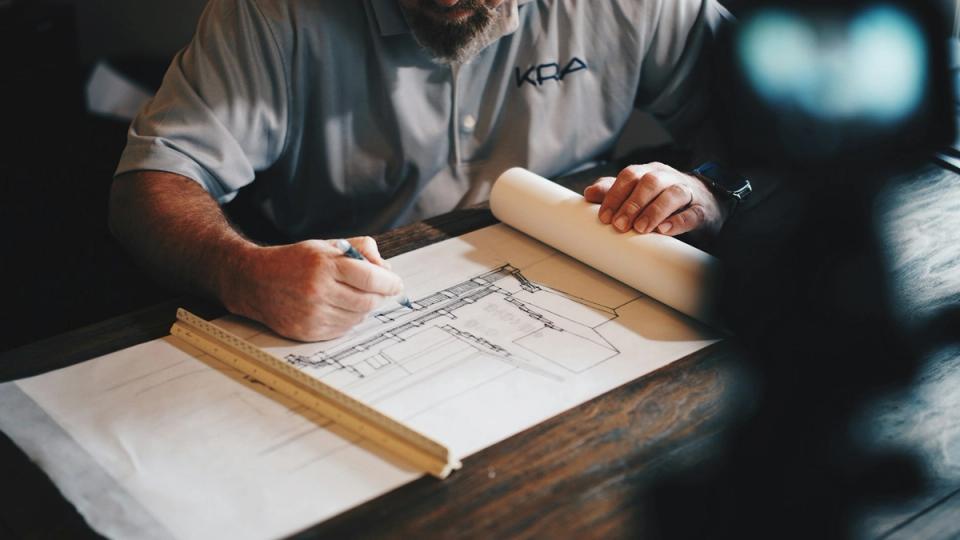 Arquitectos desarrollando el concepto de un proyecto